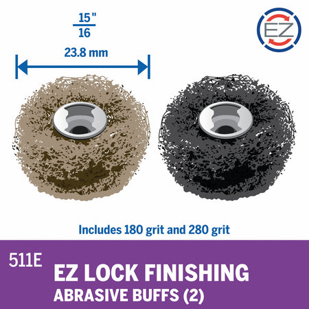 Dremel 511E 15/16 In. (23.8 mm) EZ Lock Finishing Abrasive Buff