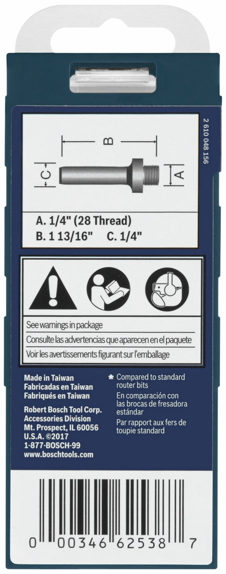 Bosch 82816MC 1/4 In. Mortising Arbor