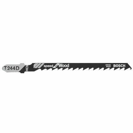 Bosch T244D100 100 pc. 4 In. 6 TPI Speed for Wood T-Shank Jig Saw Blades