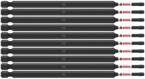 Bosch ITSQ26B 10 pc. Impact Tough™ 6 In. Square #2 Power Bits (Bulk Pack)