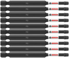 Bosch ITSQ335B 10 pc. Impact Tough™ 3.5 In. Square #3 Power Bits (Bulk Pack)