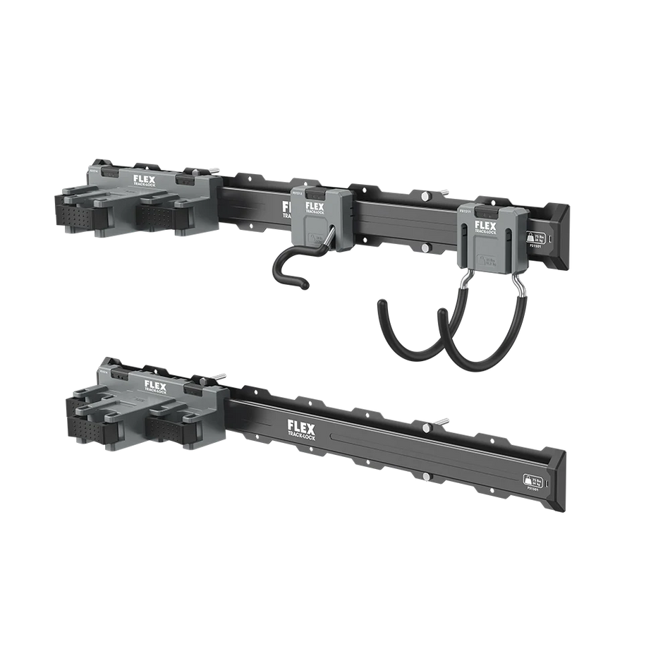 FLEX FSM1503-6 TRACK-LOCK 6-Pc. Landscaping Tool Wall Storage Set