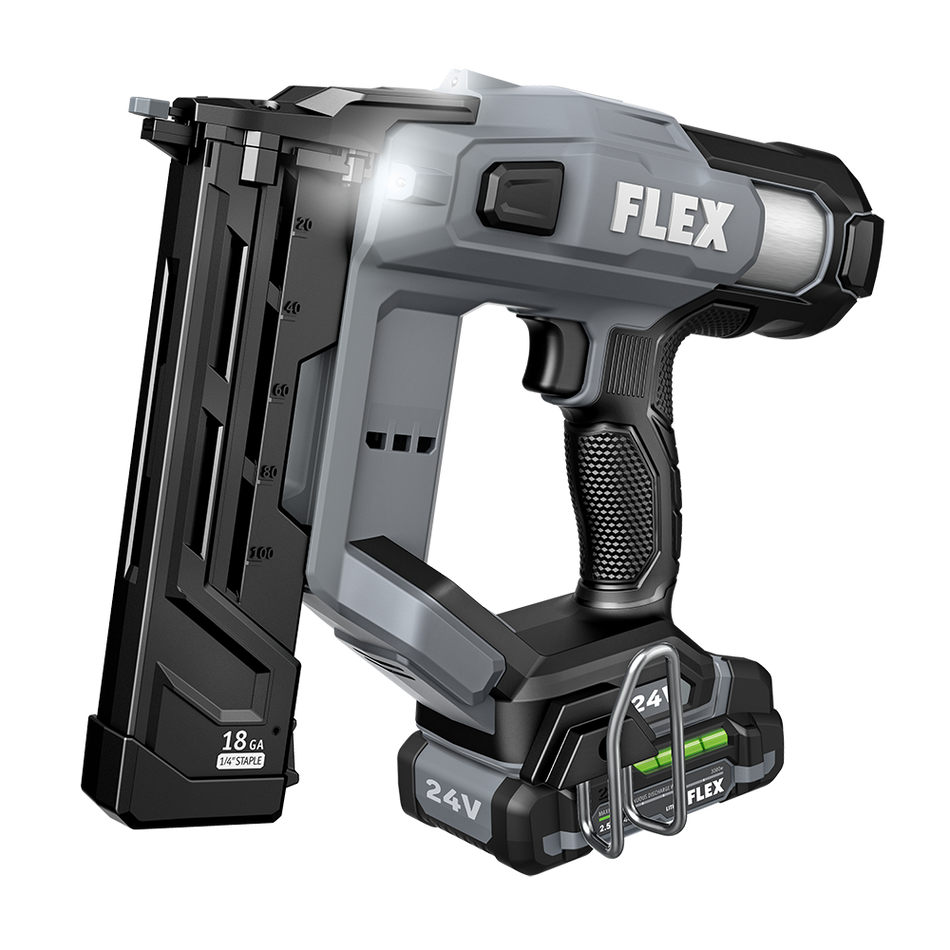 FLEX FX4511-1A 24V 1/4" Narrow Crown Stapler Kit