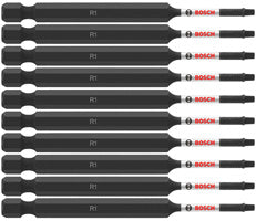 Bosch ITSQ135B 10 pc. Impact Tough™ 3.5 In. Square #1 Power Bits (Bulk Pack)