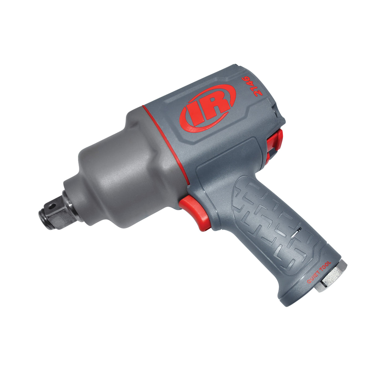 Ingersoll Rand 1" Air Impact Wrench, Quiet, 2000 ft-lb Torque, Friction Ring-Thru-hole Retainer, Pistol – 2146Q2MAX – view 3