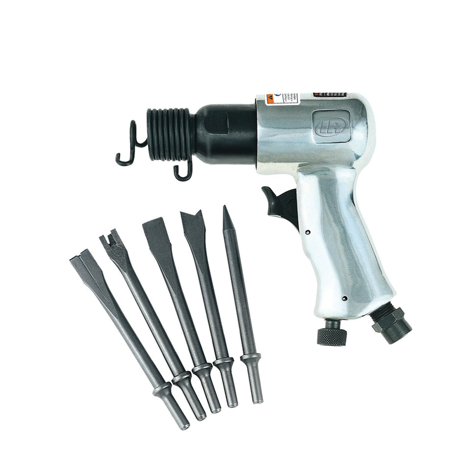 Ingersoll Rand Air Hammer 5-Piece Chisel Set, 5000 BPM, 1-5/8" Stroke – 115K