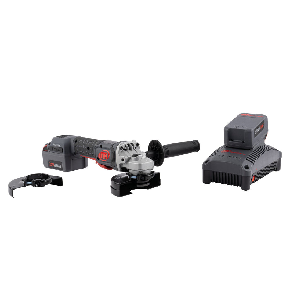 Ingersoll Rand 20V Cordless Angle Grinder/Cut-off Tool 2 Battery Kit, 8000 RPM, 4.5" Wheel – G5351-K22