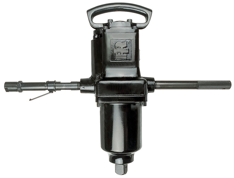 Ingersoll Rand 1-1/2" Air Impact Wrench, Super Duty, 10,000 ft-lb Torque, Thru-hole Retainer, T-handle – 5980A1