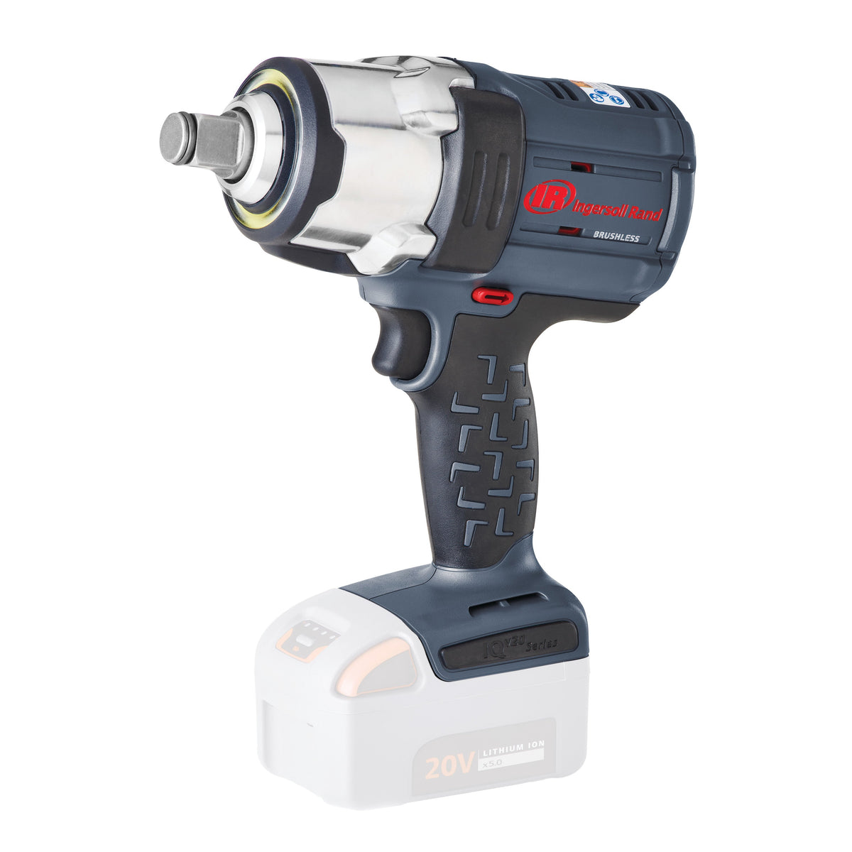 Ingersoll Rand 3/4" 20V Cordless Impact Wrench 2 Battery Kit, 1500 ft-lb Torque, Friction Ring-Thru-hole Retainer – view 4