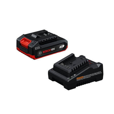 Bosch GXS18V-29N12 18V Starter Kit with (1) 18V 2 Ah Lithium-Ion Battery and (1) 18V Lithium-Ion Battery Charger