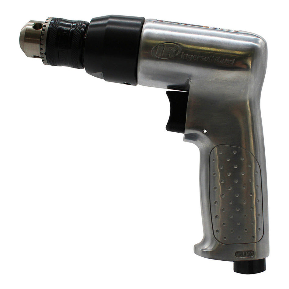 Ingersoll Rand 3/8" Keyed Chuck Air Drill, 2000 RPM, 0.5 HP, 44in-lb Torque, Pistol – 7802A – view 2