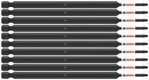 Bosch ITSQ16B 10 pc. Impact Tough™ 6 In. Square #1 Power Bits (Bulk Pack)