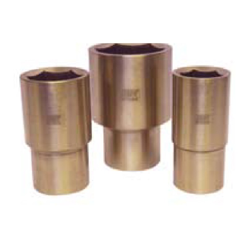 HARDY Non-Sparking 1/2" Drive Deep Socket, Inch - Aluminum Bronze