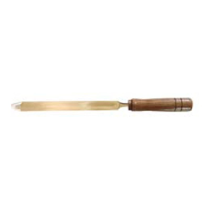 HARDY Non-Sparking 3-Edge Triangular Plate Scraper - Aluminum Bronze