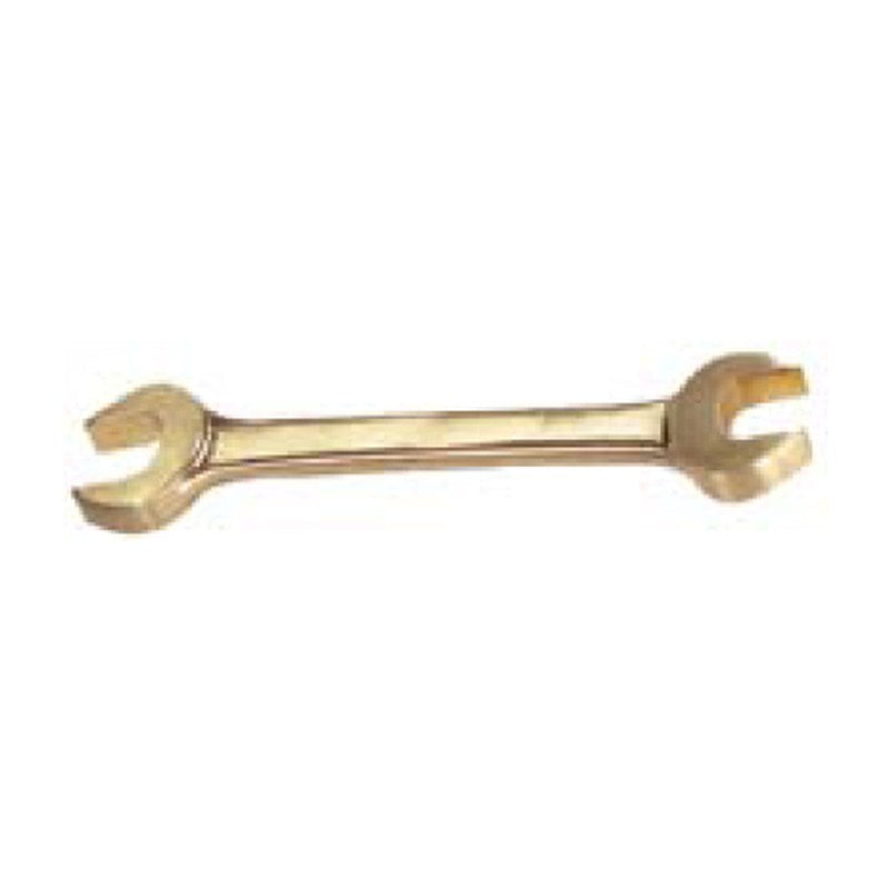 HARDY Non-Sparking Double Open End Wrench, Metric - Aluminum Bronze