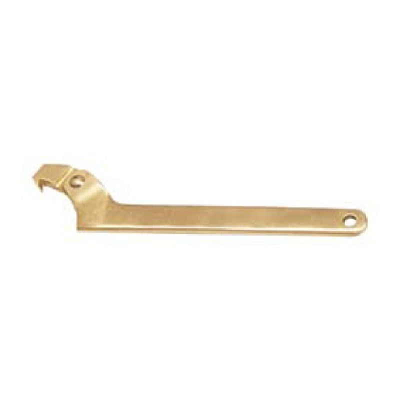 HARDY Non-Sparking Hook Spanner Wrench, Adjustable - Aluminum Bronze