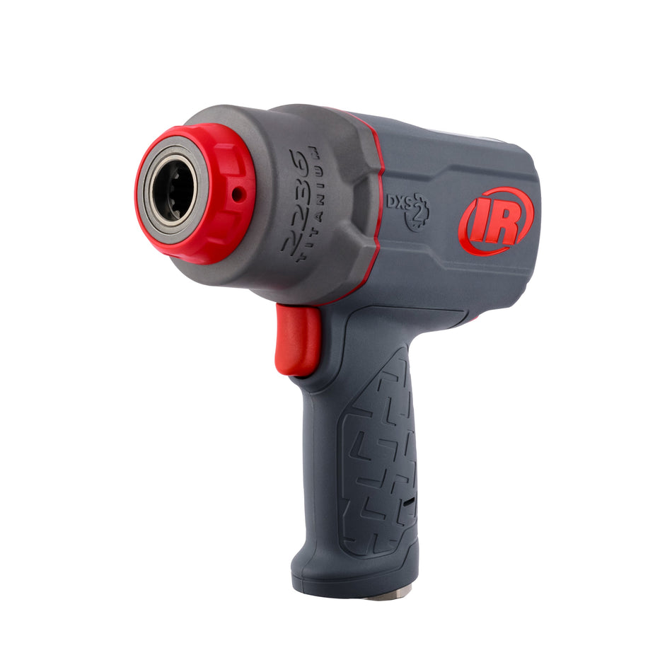 Ingersoll Rand DXS2 1/2" Air Impact Wrench, Quiet, 1500 ft-lb Torque, Titanium Hammercase, Pistol – 2236QTIMAX – view 2