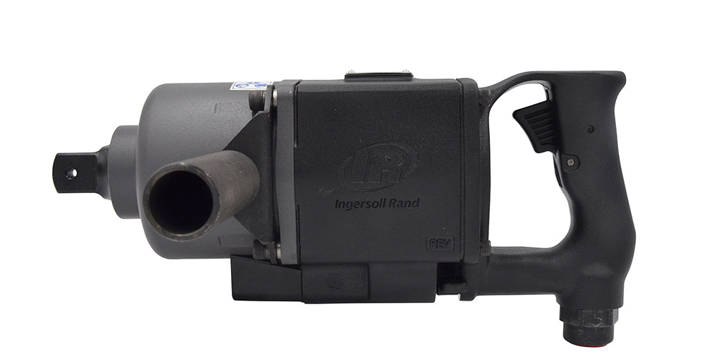 Ingersoll Rand 1" Air Impact Wrench, Industrial Duty, 1600 ft-lb Torque, Thru-hole Retainer, D-handle Inside Trigger