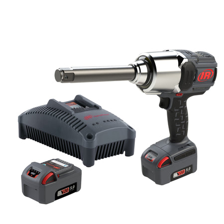 Ingersoll Rand 1" 20V Cordless Impact Wrench 2 Battery Kit, 2000 ft-lb, 6" Extended Anvil, Pistol – W8591-K2