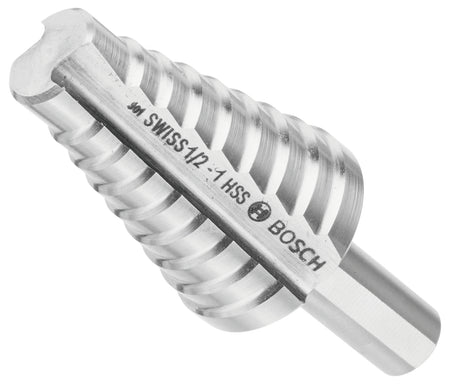Bosch SDC7 9/16 In. to 1 In. High-Speed Steel Turbo Step Drill Bit