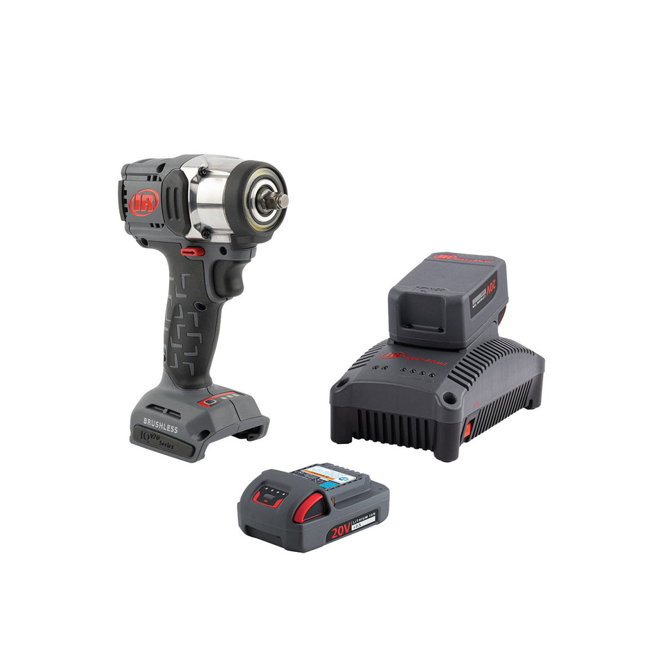 Ingersoll Rand 3/8" 20V Cordless Impact Wrench 2 Battery Kit, 400 ft-lb, Compact – W3131-K22