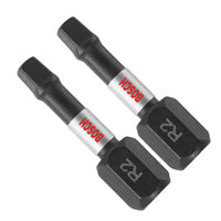 Bosch ITSQ2102 2 pc. Impact Tough™ 1 In. Square #2 Insert Bits