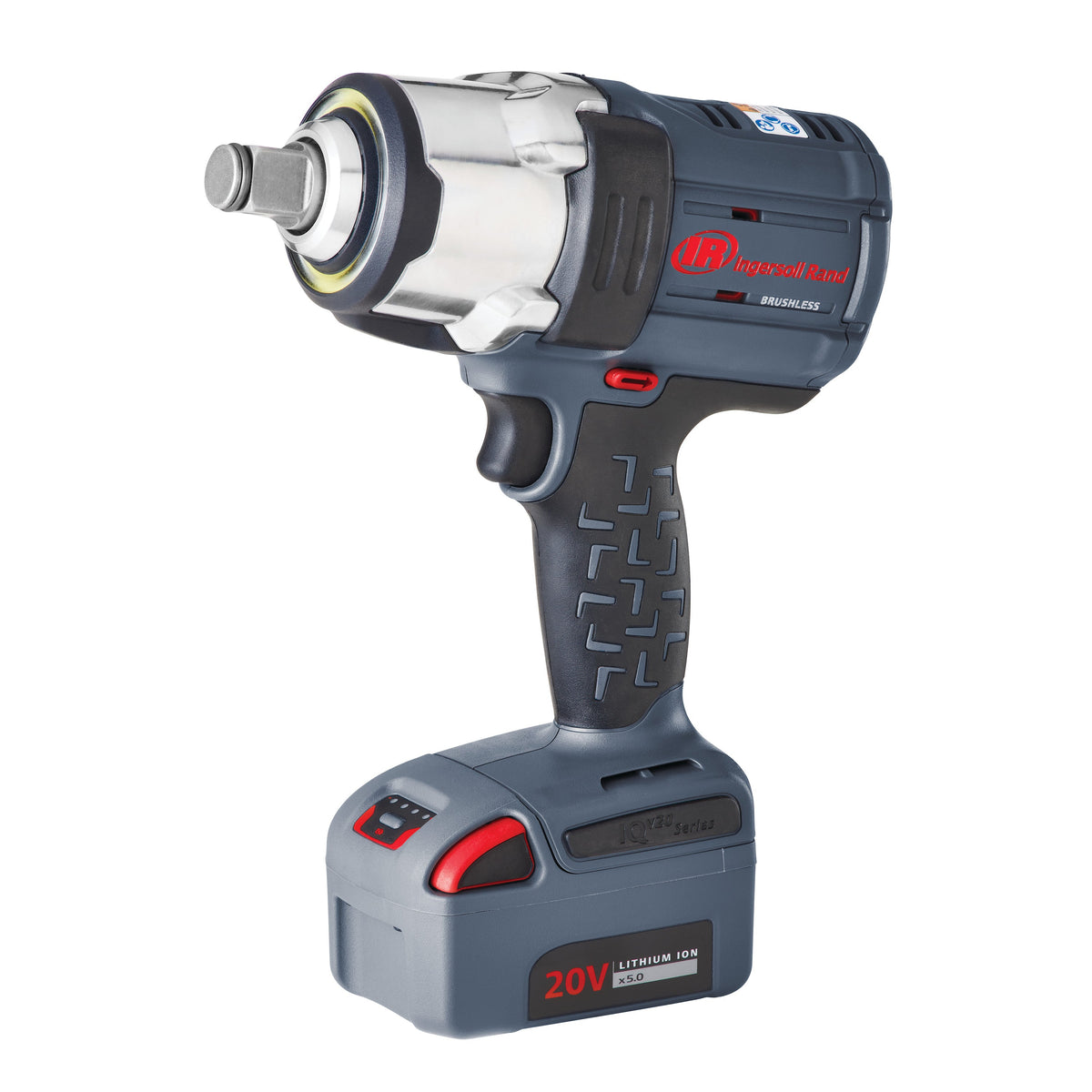 Ingersoll Rand 3/4" 20V Cordless Impact Wrench 2 Battery Kit, 1500 ft-lb Torque, Friction Ring-Thru-hole Retainer – view 3
