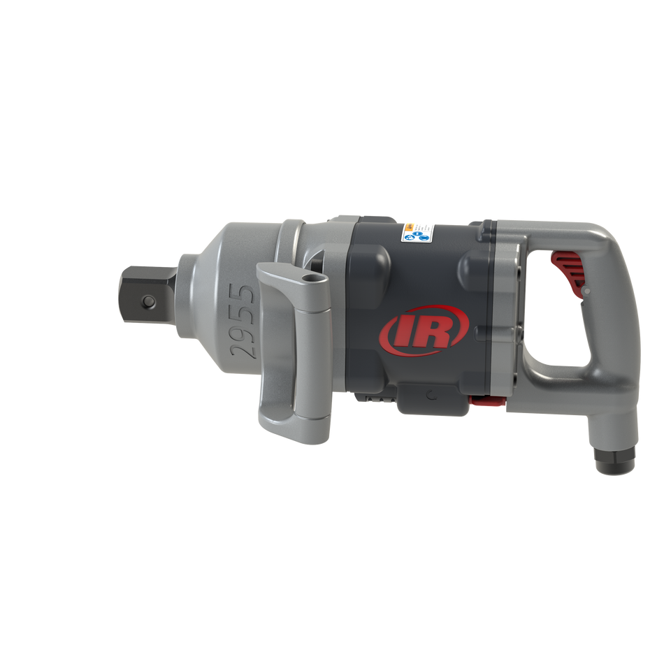 Ingersoll Rand 1-1/2" Air Impact Wrench, Heavy Duty, 4500 ft-lb Torque, Friction Ring-Thru-hole Retainer, D-Handle