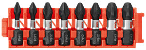 Bosch CCSPHV108 8 pc. Impact Tough™ Phillips® 1 In. Insert Bits with Clip for Custom Case System