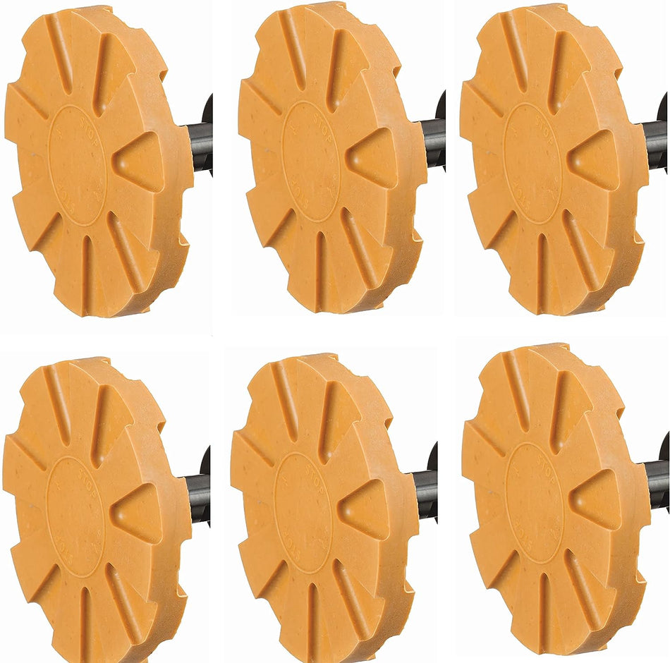 6 Eraser Wheel Pads for Ingersoll Rand Adhesive Removal Tool – 324-700-6
