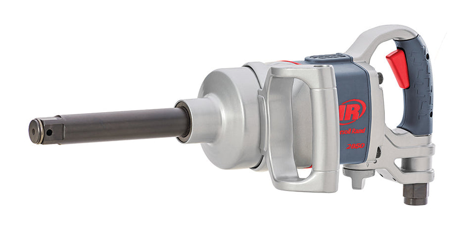 Ingersoll Rand 1" Air Impact Wrench, 6" Ext Anvil, 2100 ft-lb Torque, D-handle Inside Trigger – 2850MAX-6