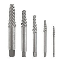 Bosch BSPE5S 5 pc. High-Carbon Steel Spiral Flute Screw Extractor Set
