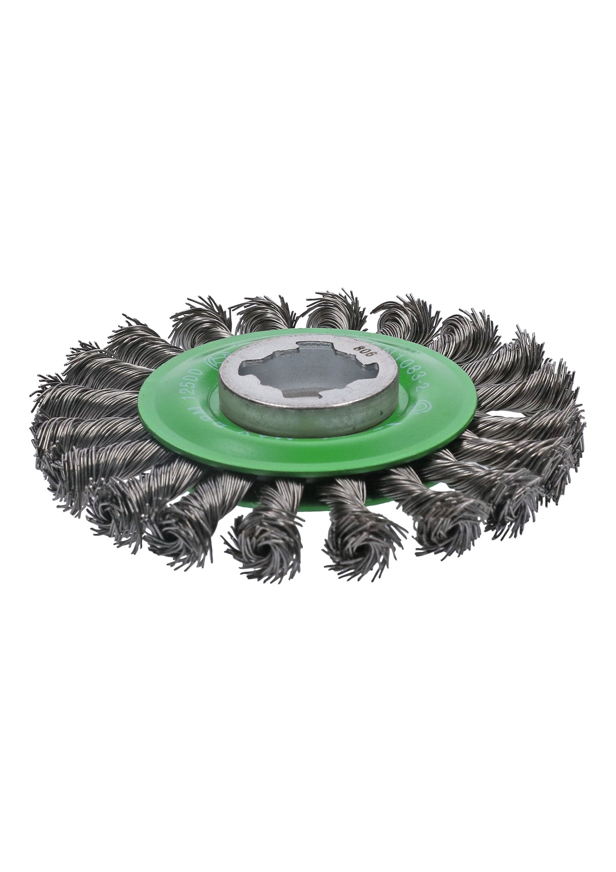 Bosch WBX429 4-1/2 In. Wheel Dia. X-LOCK Arbor Stainless Steel Full Cable Knotted Wire Wheel