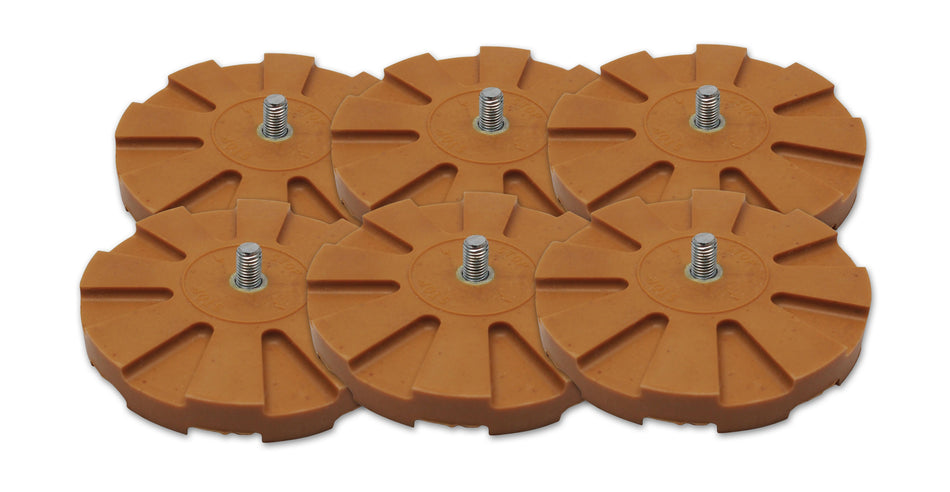 6 Eraser Wheel Pads for Ingersoll Rand Adhesive Removal Tool – 324-700-6
