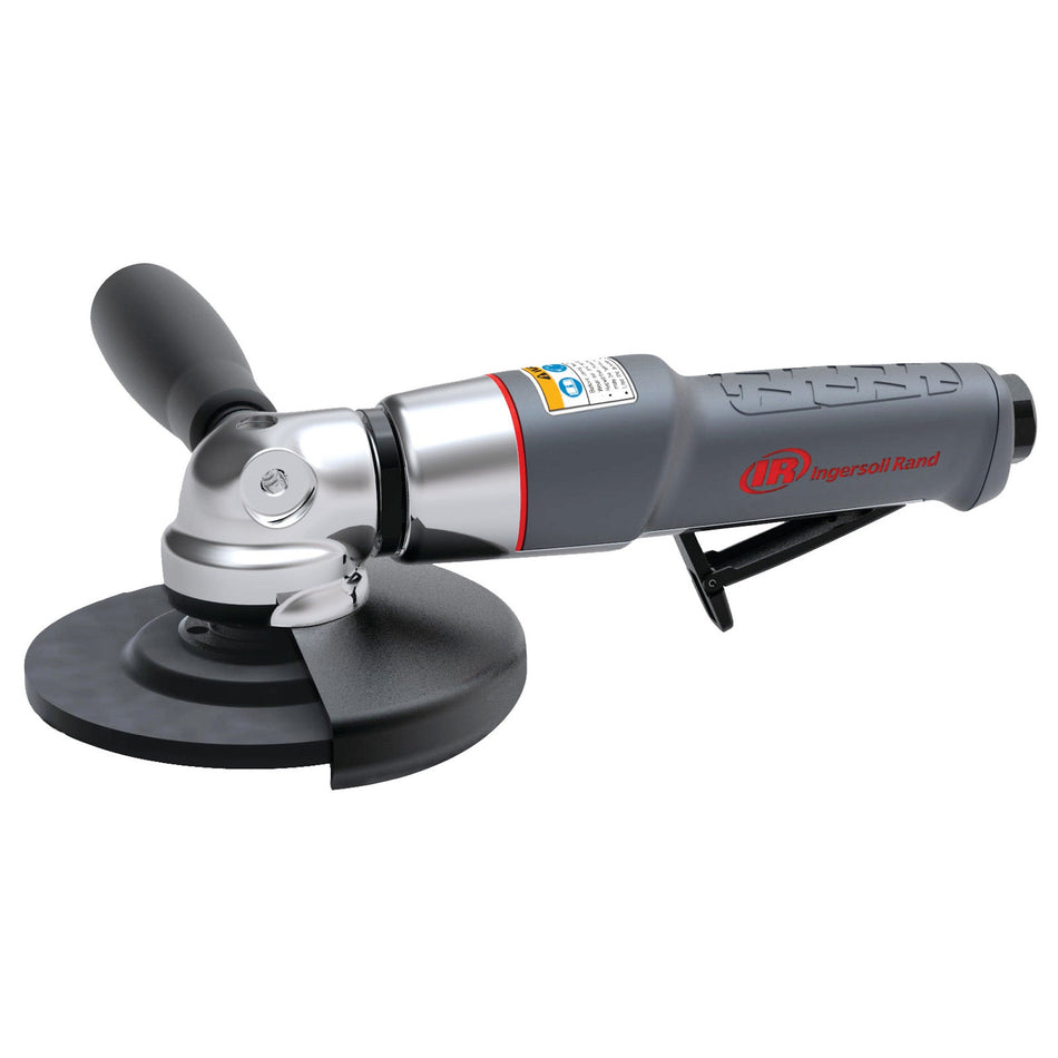 Ingersoll Rand Air Angle Grinder/Cut-off Tool, 4.5" Wheel, 12,000 RPM, 0.88 HP, 5/8"-11 Thread, Rear Exhaust – 3445MAX