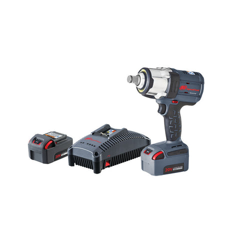 Ingersoll Rand 3/4" 20V Cordless Impact Wrench 2 Battery Kit, 1500 ft-lb Torque, Friction Ring-Thru-hole Retainer – view 2