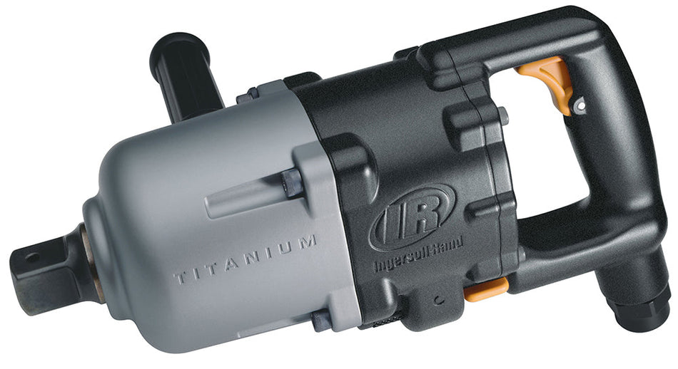 Ingersoll Rand 1" Air Impact Wrench, Super Duty, 2750 ft-lb Torque, Titanium Hammercase, Thru-hole Retainer, D-Handle