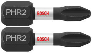 Bosch ITPH2R102 2 pc. Impact Tough™ 1 In. Phillips® #2R (reduced) Insert Bits