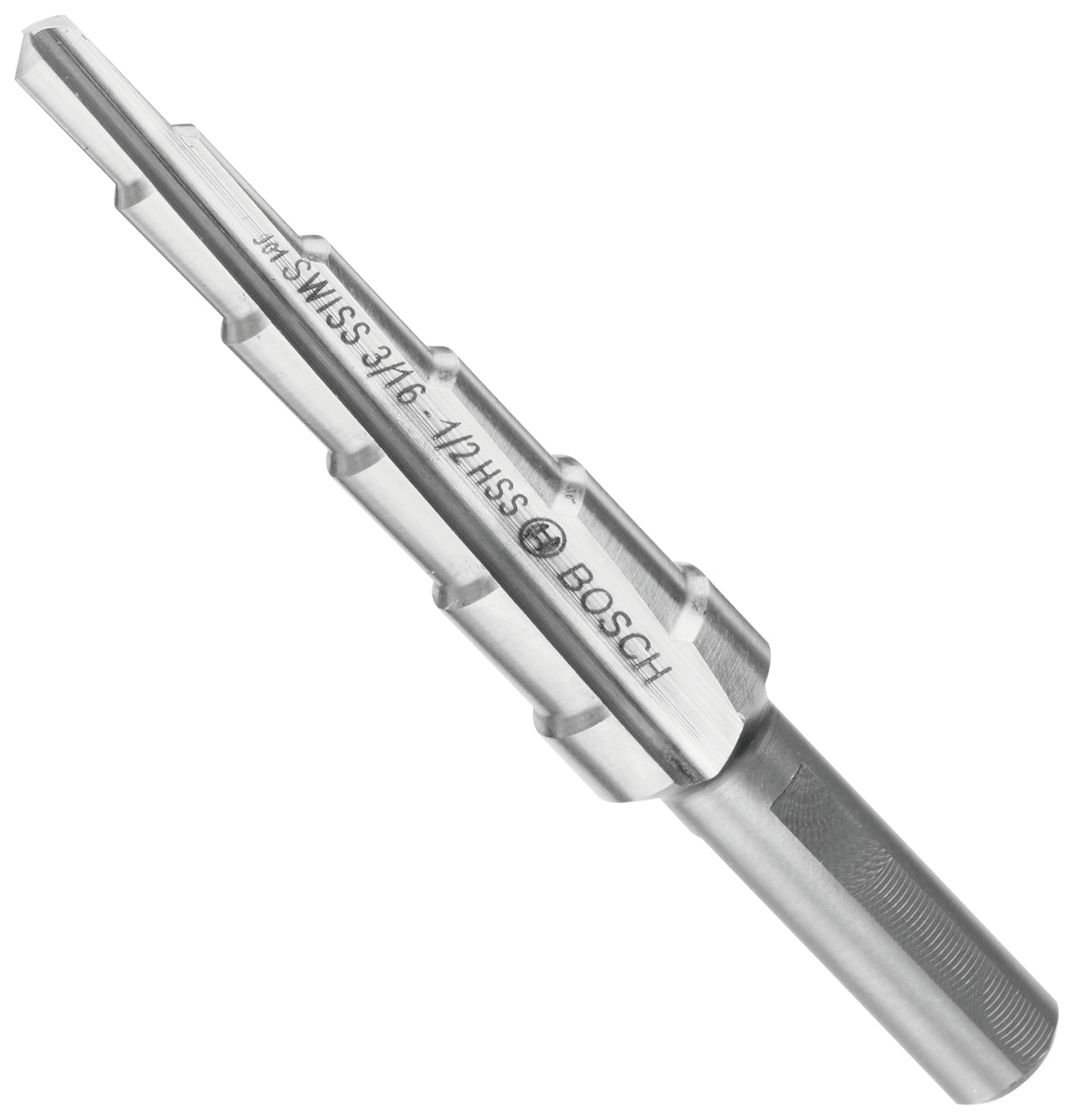 Bosch SDC6 3/16 In. to 1/2 In. High-Speed Steel Turbo Step Drill Bit