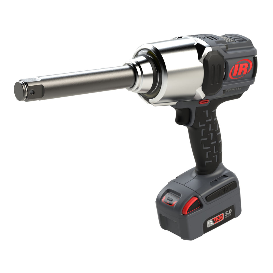 Ingersoll Rand 1" 20V Cordless Impact Wrench, 2000 ft-lb, 6" Extended Anvil, Pistol, Bare Tool – W8591 – view 2
