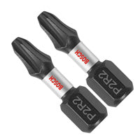 Bosch ITP2R2102 2 pc. Impact Tough™ 1 In. Phillips®/Square #2 Insert Bits