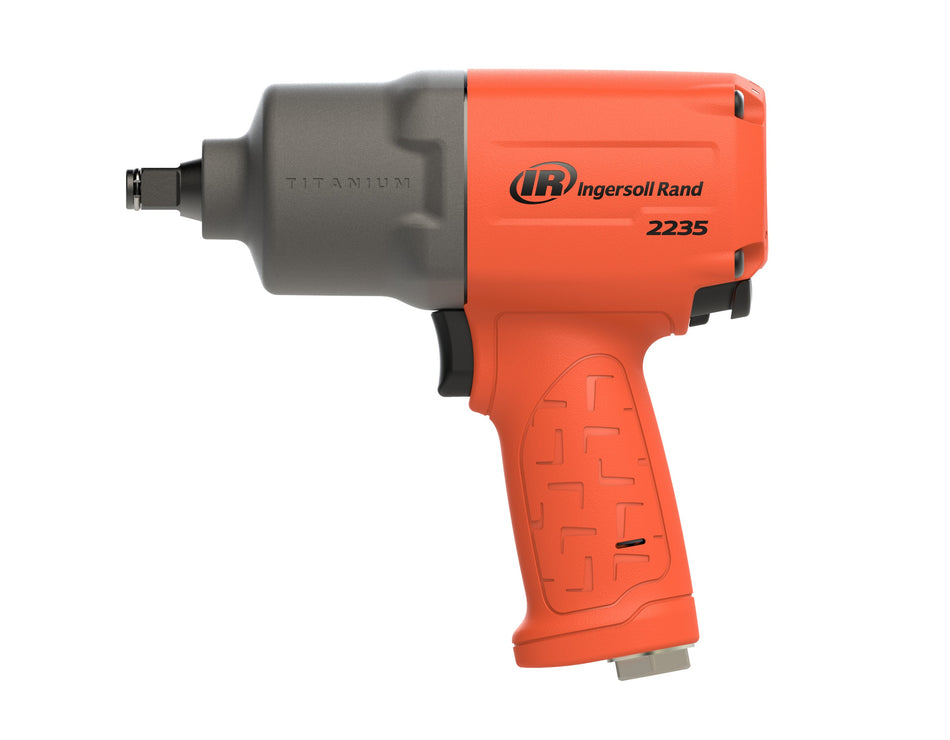 Ingersoll Rand 1/2" Air Impact Wrench, 1350 ft-lb Torque, Titanium Hammercase, Friction Ring Retainer, Pistol – view 2