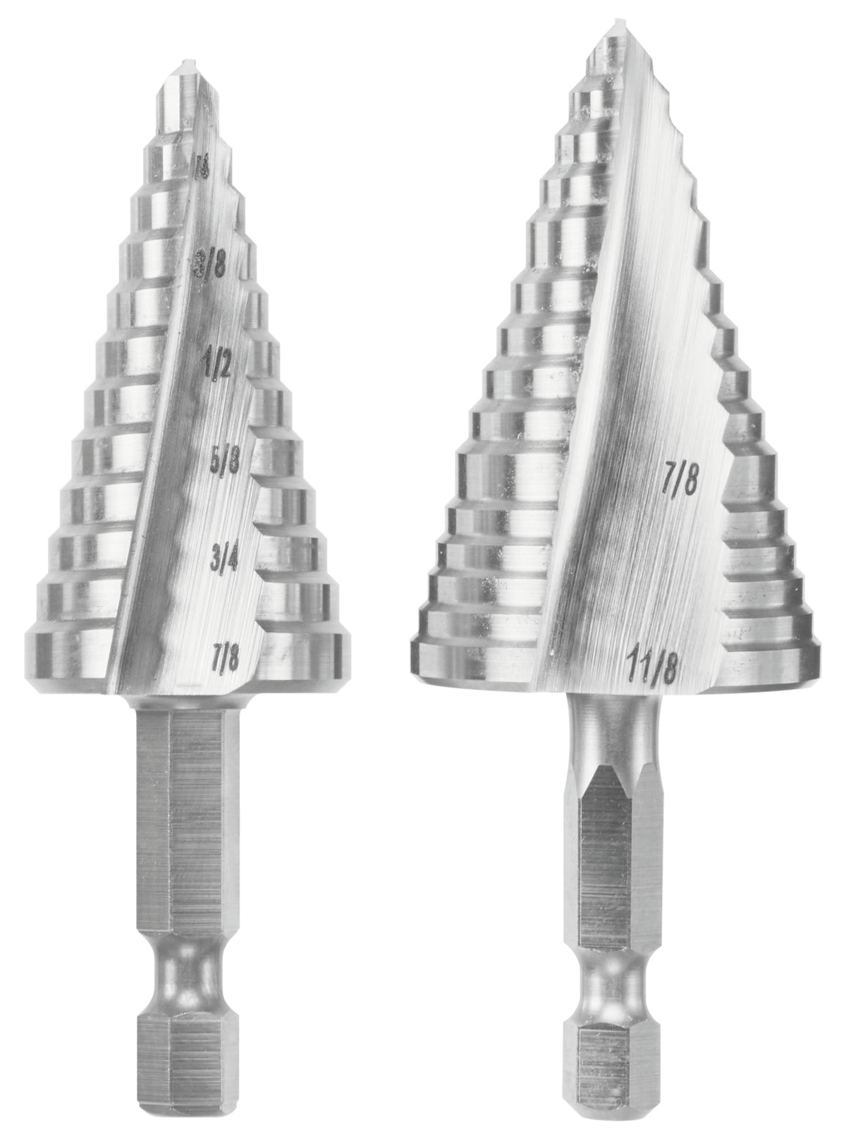Bosch IMSDC002 2 pc. High-Speed Steel Impact Tough™ Turbo Step Drill Bit Set