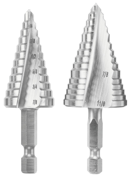 Bosch IMSDC002 2 pc. High-Speed Steel Impact Tough™ Turbo Step Drill Bit Set