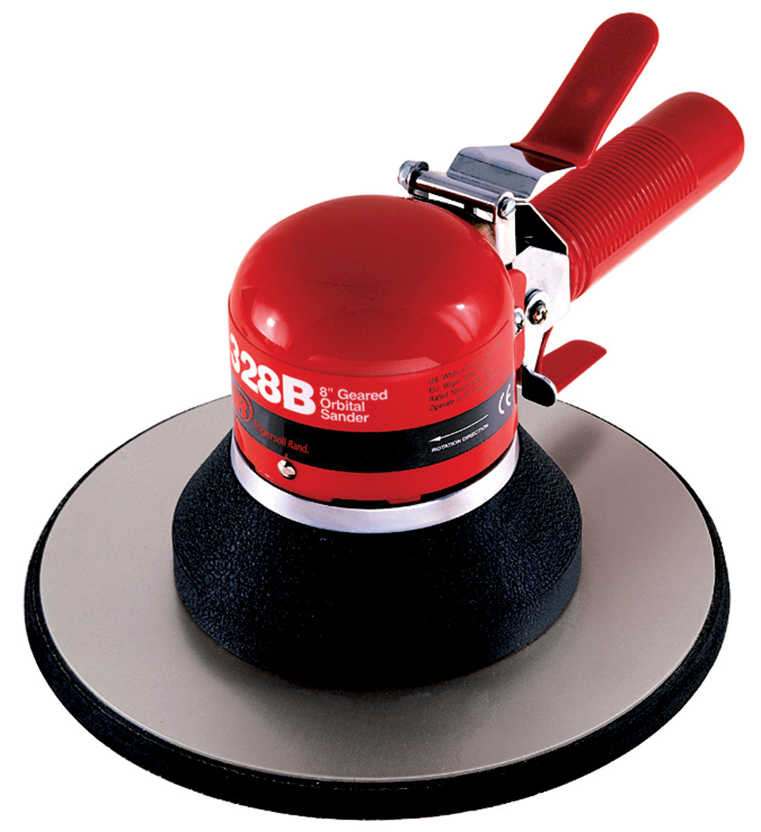 Ingersoll Rand Dual Action Geared Orbital Air Sander, 8" Adhesive Pad, 5/32" Orbit, 825 RPM, 0.25 HP – 328B