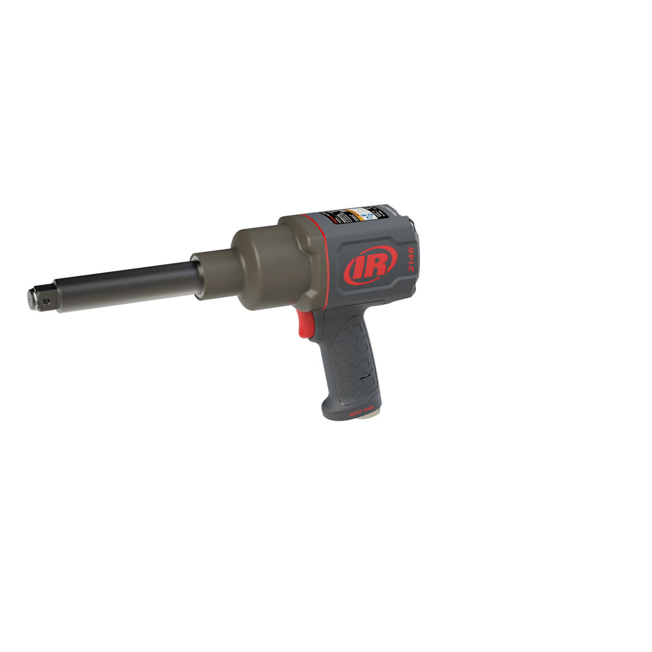 Ingersoll Rand 3/4" Air Impact Wrench, 6" Ext Anvil, Quiet, 2,000 ft-lb Torque, Pistol – 2146Q1MAX-6 – view 2