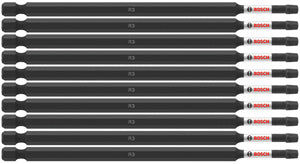 Bosch ITSQ36B 10 pc. Impact Tough™ 6 In. Square #3 Power Bits (Bulk Pack)