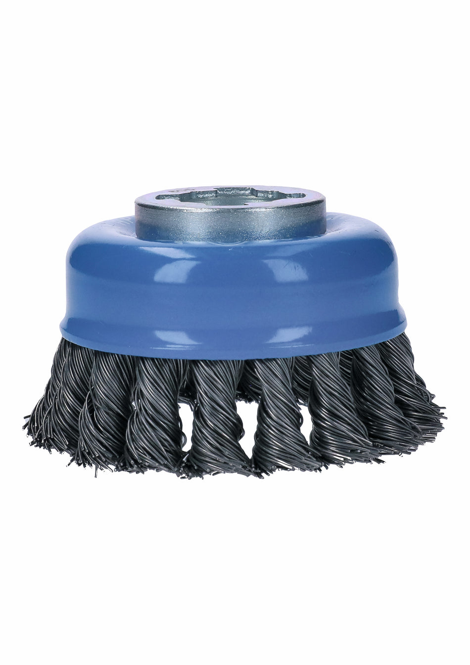 Bosch WBX328 3 In. Wheel Dia. X-LOCK Arbor Carbon Steel Knotted Wire Single Row Cup Brush