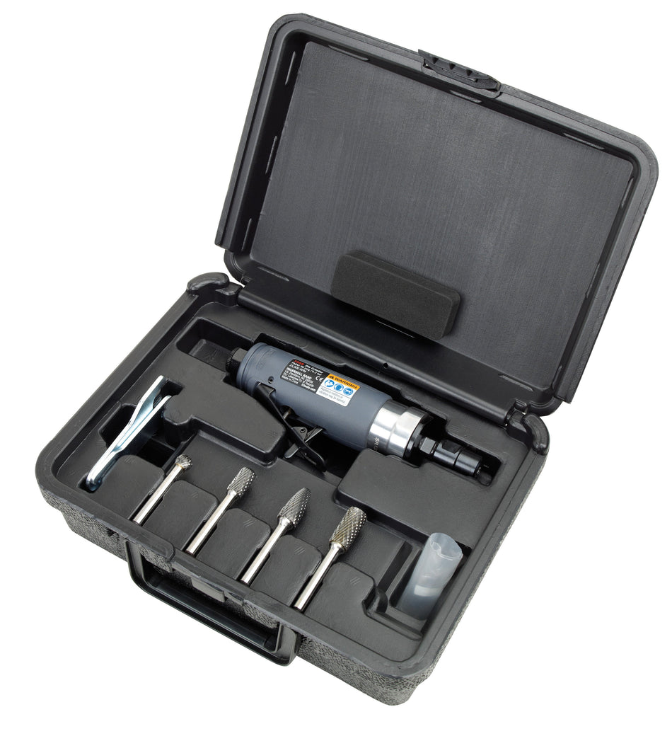 Ingersoll Rand Air Die Grinder Burr Kit, 25,000 RPM, 0.33 HP, 1/4" Collet, Rear Exhaust – 308BK