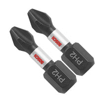 Bosch ITPH2102 2 pc. Impact Tough™ 1 In. Phillips® #2 Insert Bits